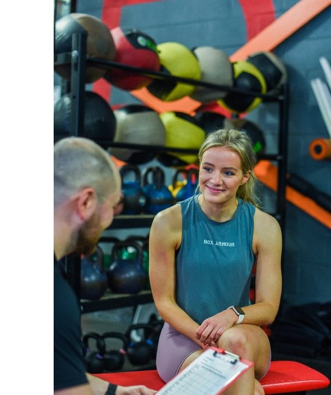 woman talk with coach